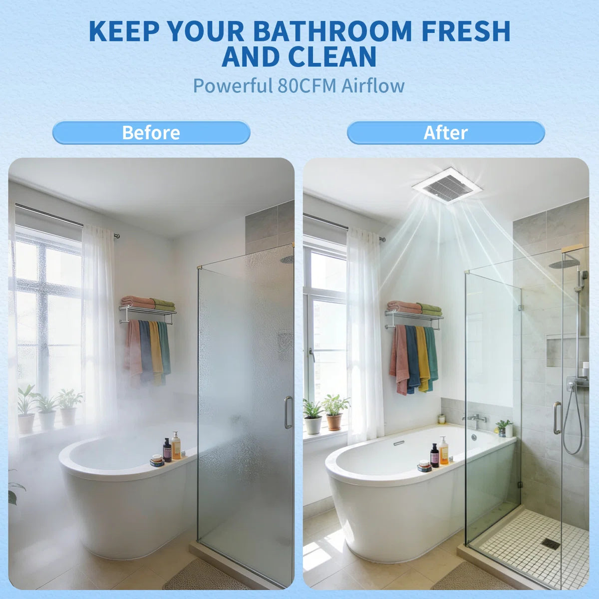 Bathroom Exhaust Fan Series 80 CFM