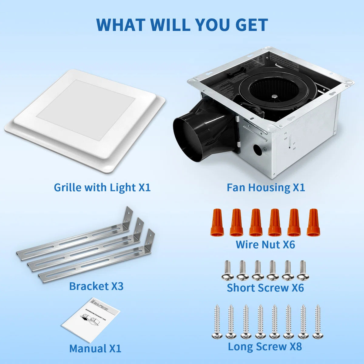 Bathroom Exhaust Fan Series 80 CFM