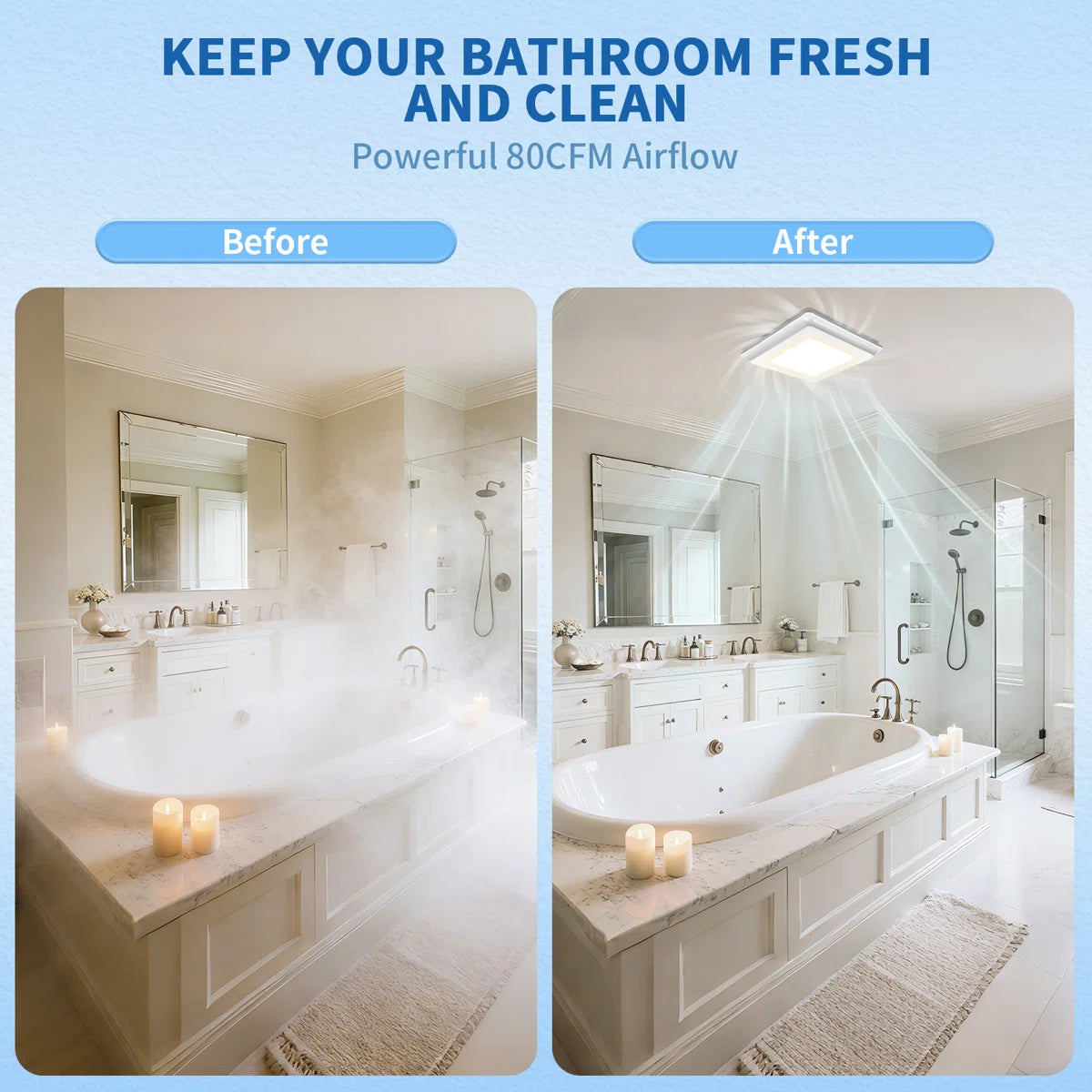 Bathroom Exhaust Fan Series 80 CFM