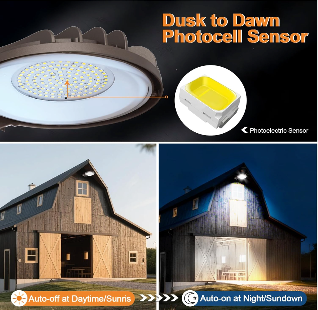 LED DOB Barn Light | Outdoor Area Light for Farm, Barn & Security Lighting