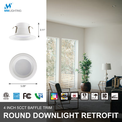 <img src="images/Dimension of 4 Inch Smooth Trim Downlight">