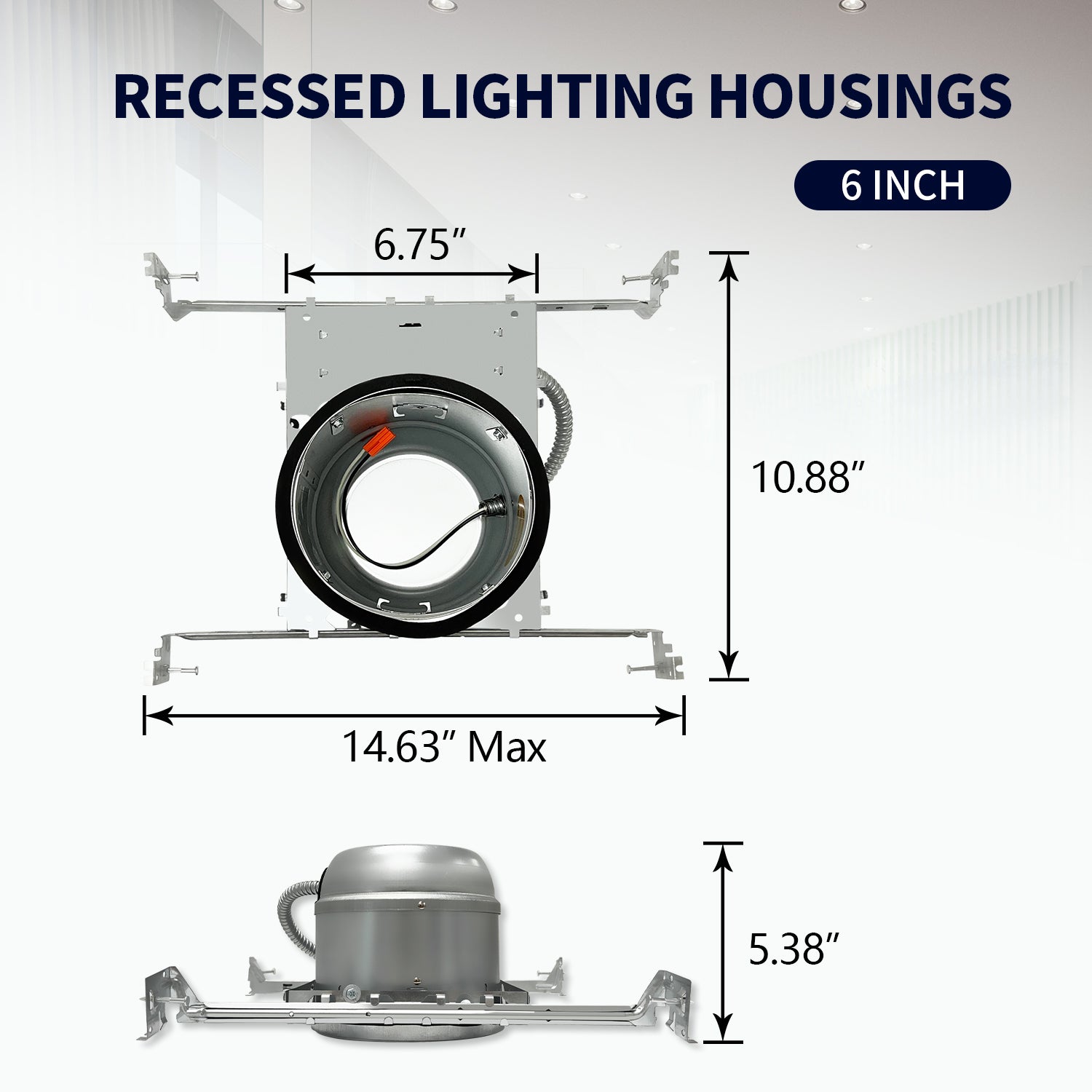 4-Inch & 6-Inch Recessed Housing Can with TP24 Connector