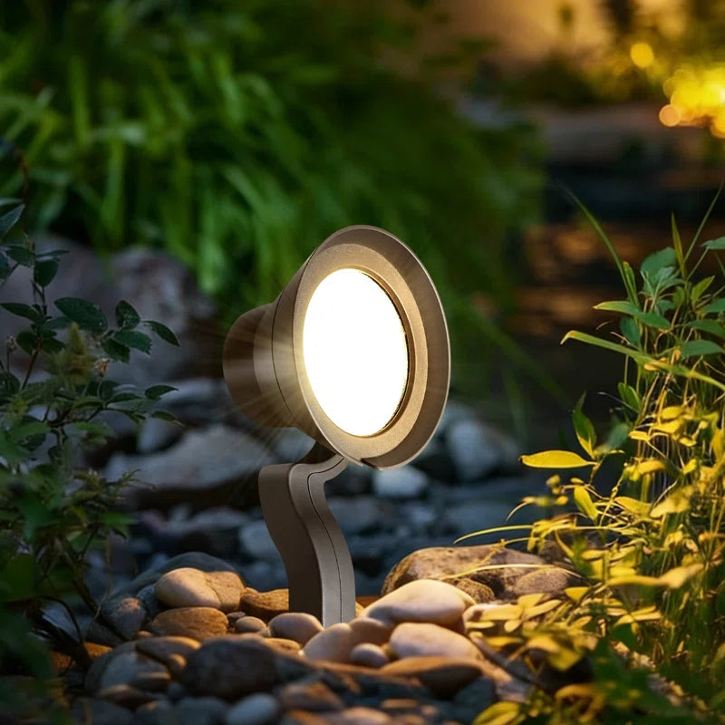 Dimmable Horn-Shaped Landscape Spotlights , 3000K Warm White/4000K Neutral White/5000K Cool White, Outdoor Waterproof Pathway Light for Garden Yard Patio