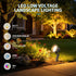 Dimmable Horn-Shaped Landscape Spotlights , 3000K Warm White/4000K Neutral White/5000K Cool White, Outdoor Waterproof Pathway Light for Garden Yard Patio