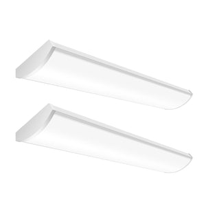 4FT Wide LED Wraparound Light Fixture,3 CCT Selectable,4114/5192/6210LM,2Pack