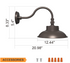 LED Goose Neck Fixture with Photocell for Storefront & Exterior Lighting