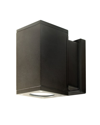 3 Wattage Input Square Up-Down LED Cylinder Light Fixture, High Quality Aluminum Housing with Black Finish