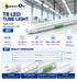 T8 LED Tube Light – Type A+B Hybrid, Aluminum + PC