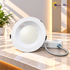 8 Inch LED Commercial Downlight with Emergency Battery Backup, 16W/21W/27W Selectable, 5CCT 2700K–5000K, 90-Minute Emergency Lighting, 0-10V Dimmable, IC Rated, Wet Location Rated