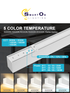2"/4"/8" White Up & Down Architectural LED Linear