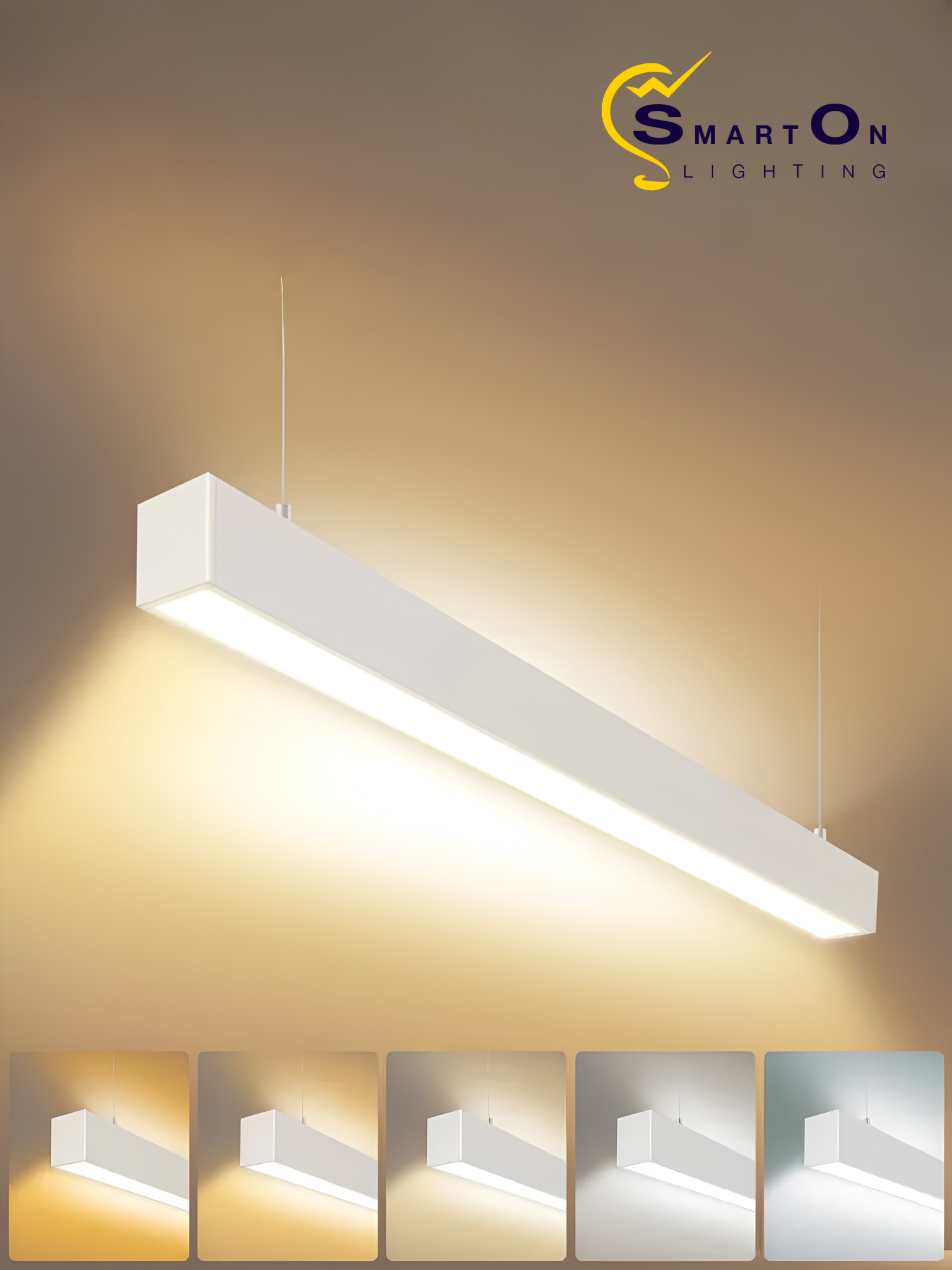 2"/4"/8" White Up & Down Architectural LED Linear