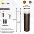 5w Low Voltage 5cct Bollard Path Light, 12-24v Ac/dc ,LED Landscape Path Lighting for Wet Location, Wired walkway lights for Garden Yard