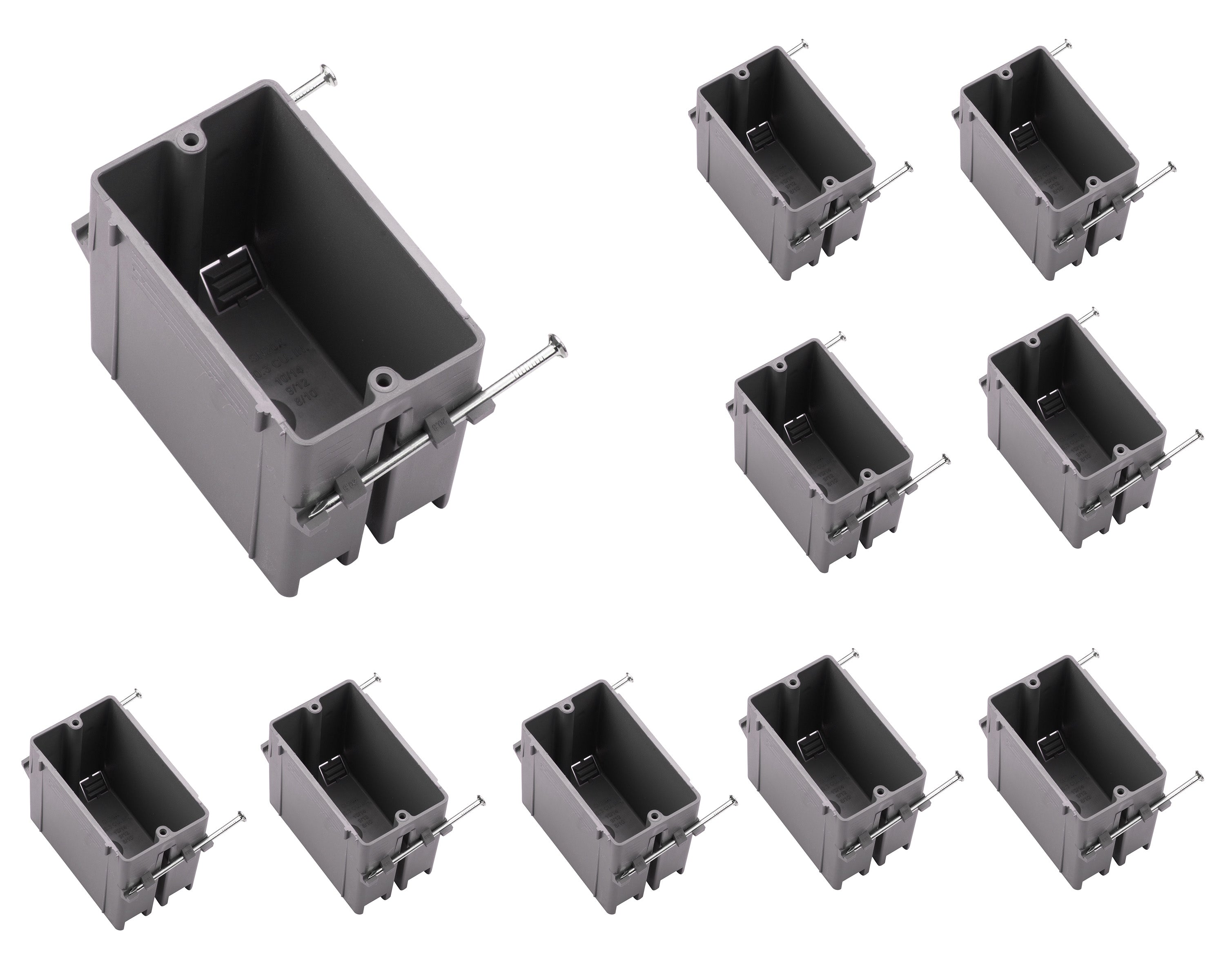 1-GNG Nail-On El Box 20inch Plastic Junction Box