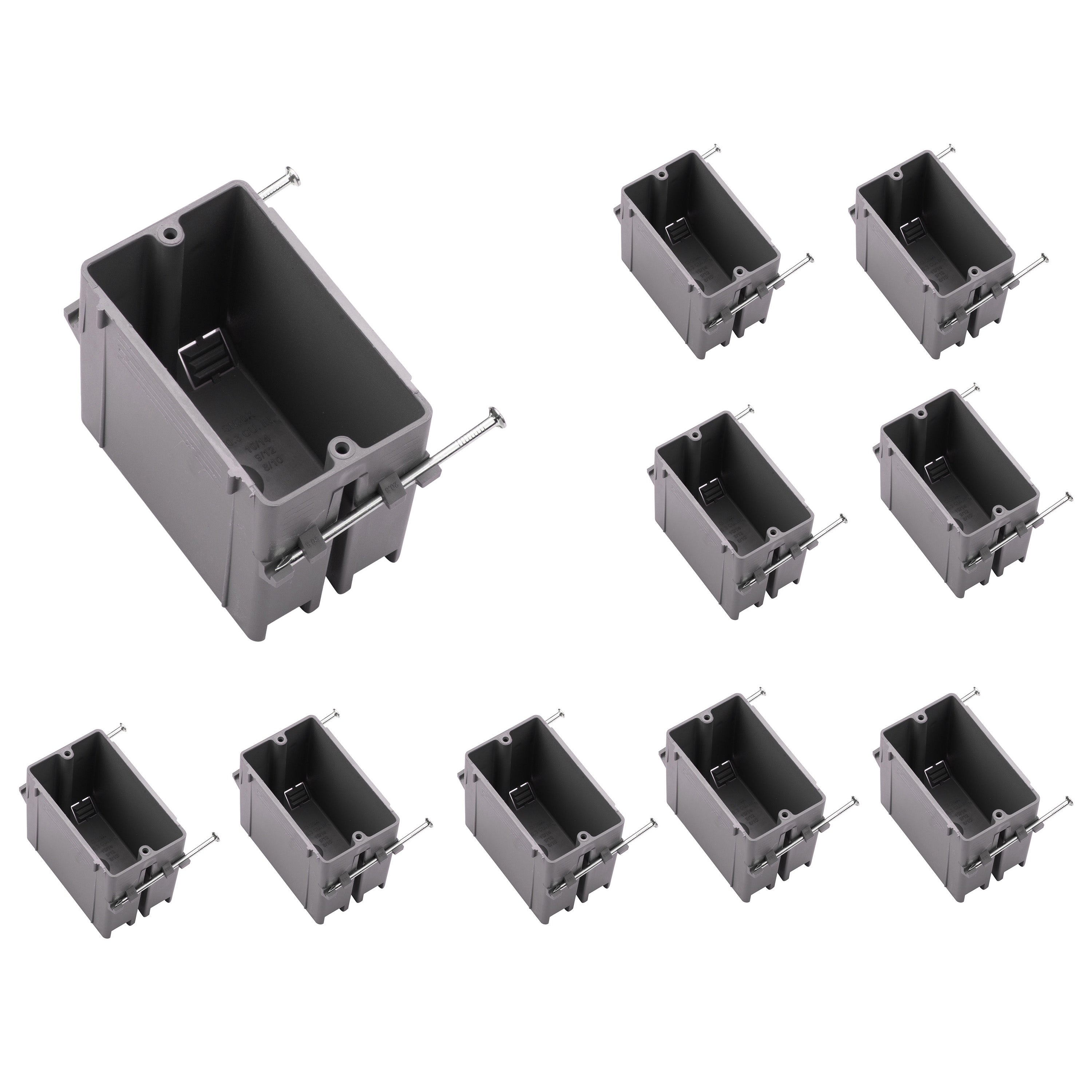 1-GNG Nail-On El Box 20inch Plastic Junction Box