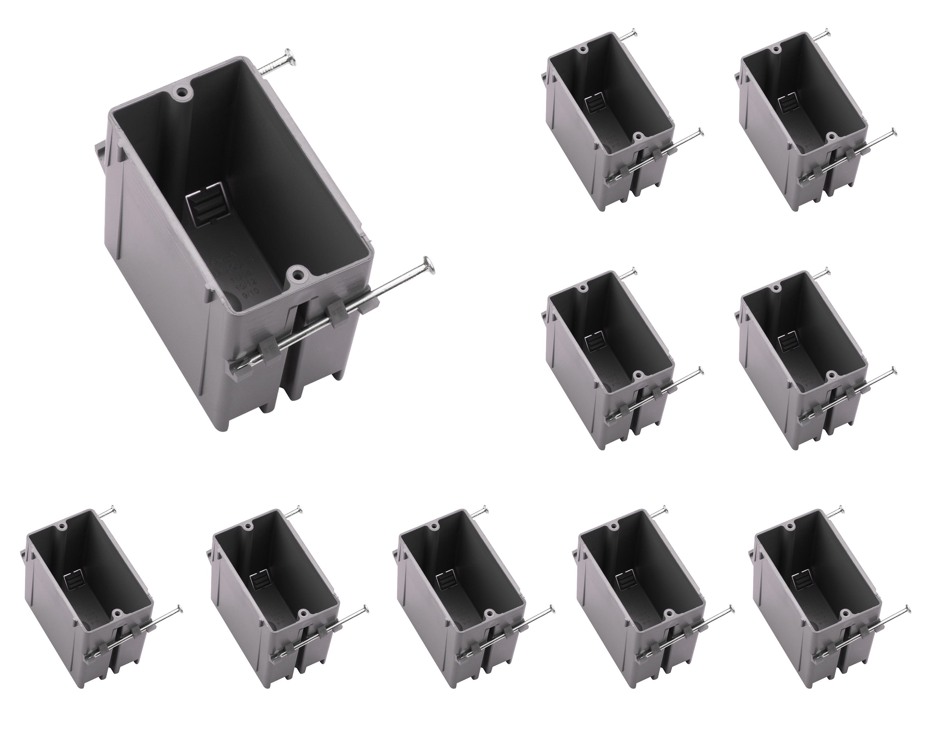 1-GNG Nail-On Electrical Box 22inch Plastic Junction Box