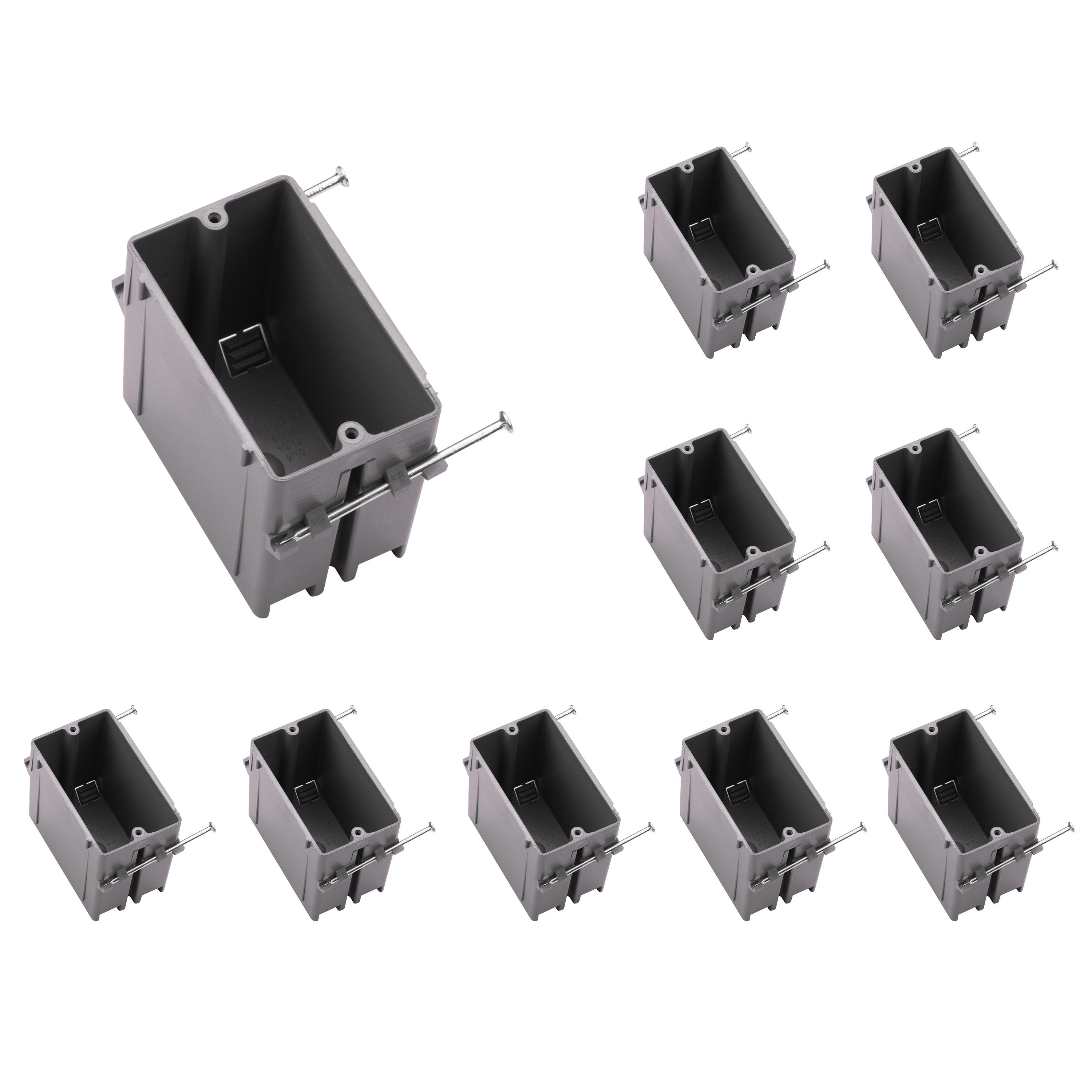 1-GNG Nail-On Electrical Box 22inch Plastic Junction Box