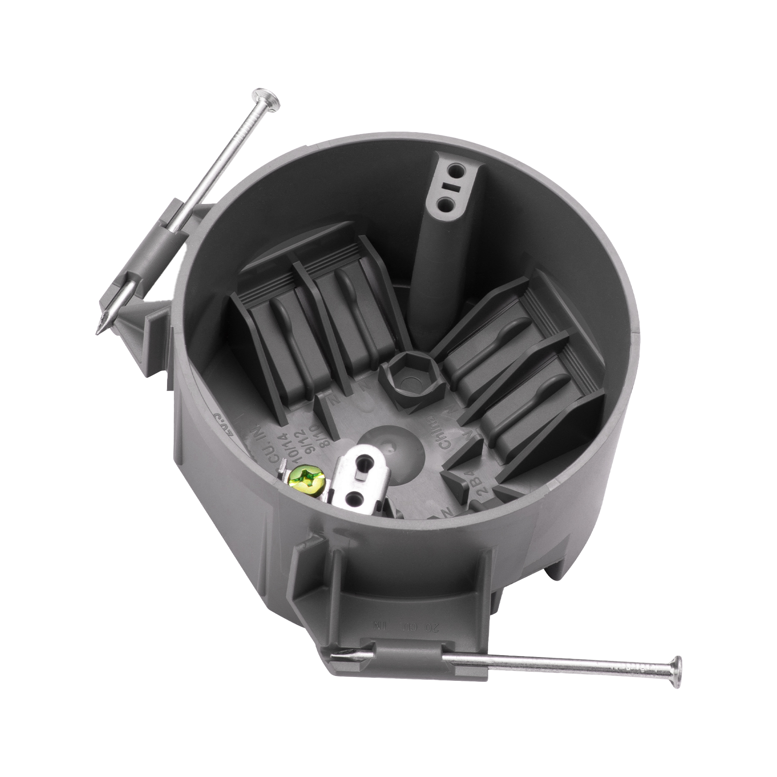 Round Nail-On Electrical Box 20 Inch Plastic Junction Box – Smart On ...