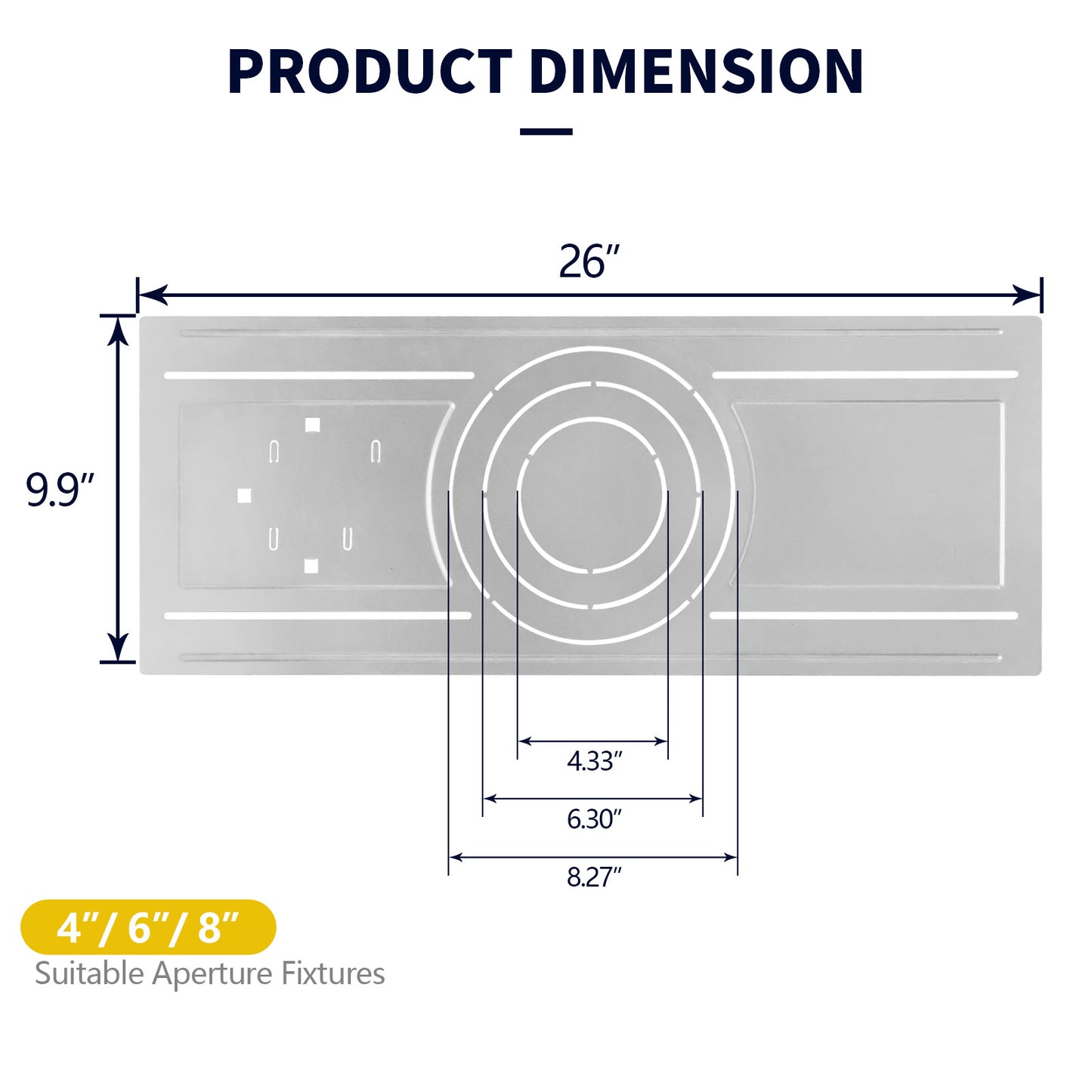 4/6/8Inch New Construction Mount Plate For Canless Downlight