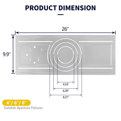 4/6/8Inch New Construction Mount Plate For Canless Downlight