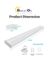 4FT LED Wraparound Light | 24W/31W/38W/46W | 3000/3800/4500/5500LM