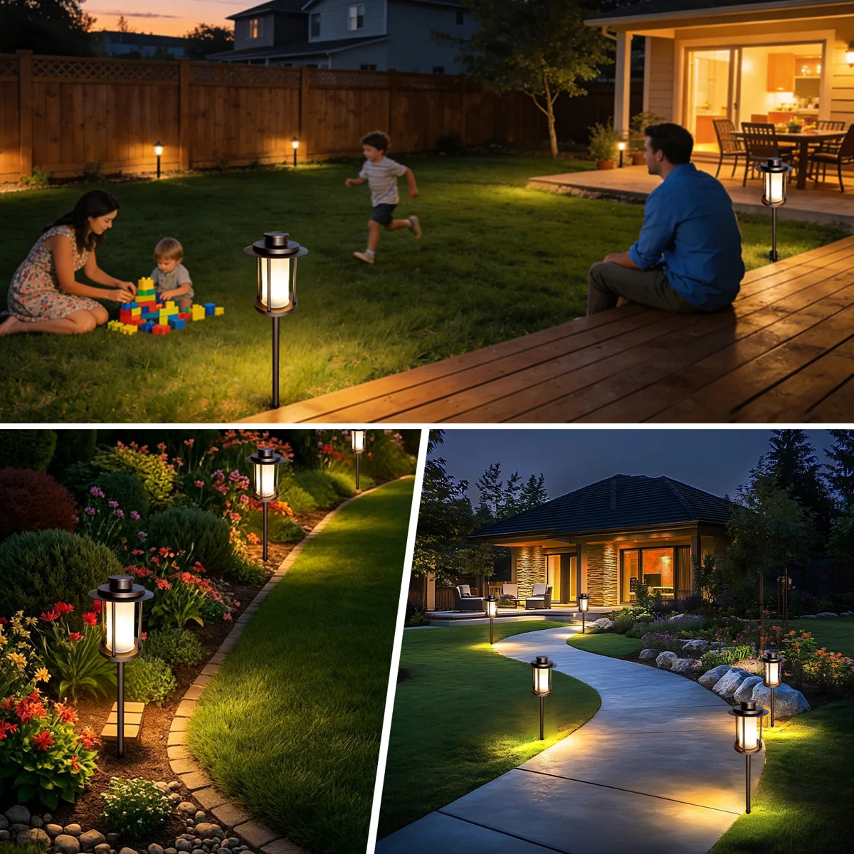 Oil-rubbed Brown Low Voltage Pathway Lights, 1800K-5000K Adjustable, 5W 250LM, LED Landscape Path Lighting for Wet Location, Wired Landscape Lights for Walkway Garden Yard