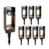 Oil-rubbed Brown Low Voltage Rotatable Pathway Lights, 180° Adjustable Head, 3000K 3W, LED Landscape Lighting for Wet Location, Wired walkway lights for Garden Yard