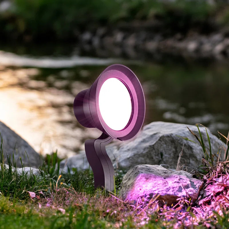 RGBW Color Changing Horn-Shaped Landscape Spot Lights, 3000K Warm White/5000K Cool White, Outdoor Waterproof Decorative Light for Garden Lawn Pathway