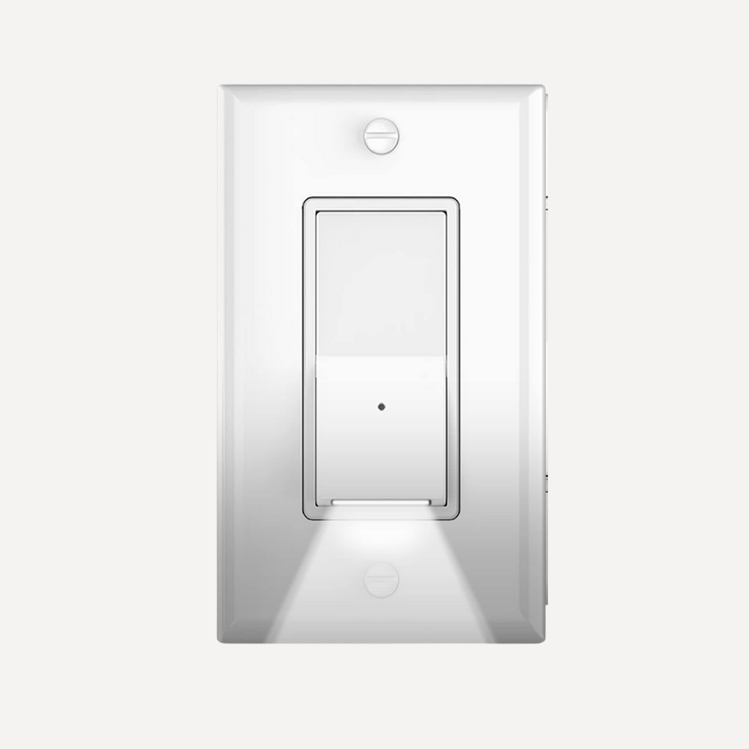 Single Rocker Light Switch with Built-in Night Light – Smart On Lighting
