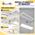 1x4 LED Flat Panel Ceiling Light – 3CCT & Wattage Selectable, 0-10V/Triac Dimmable, Easy Surface Mount with Bracket