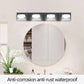 LED Modern Black 4-Light Vanity Lights Fixtures Over Mirror Bath Wall Lighting