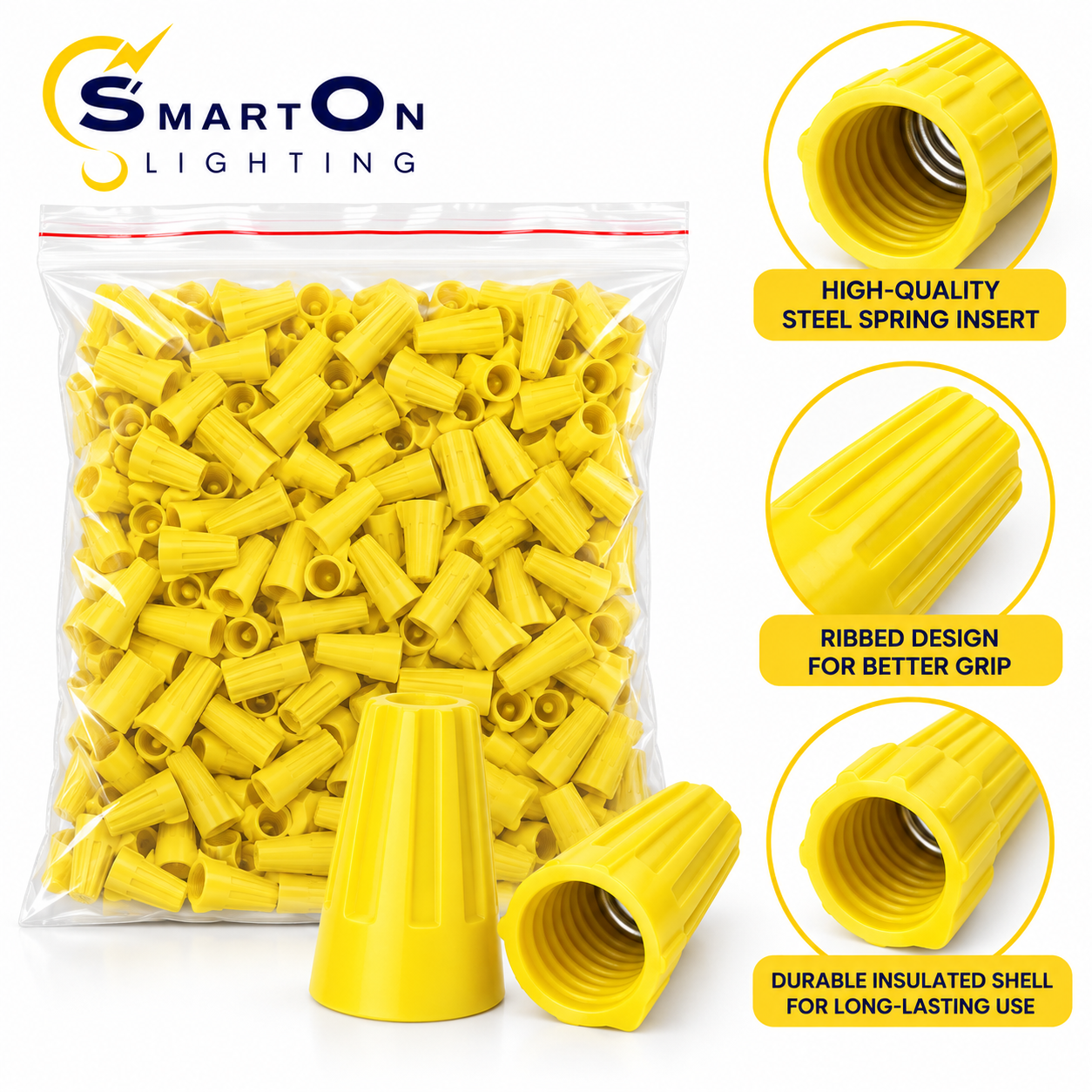Yellow Terminal Wire Nut MP11V-Yl-500pcs