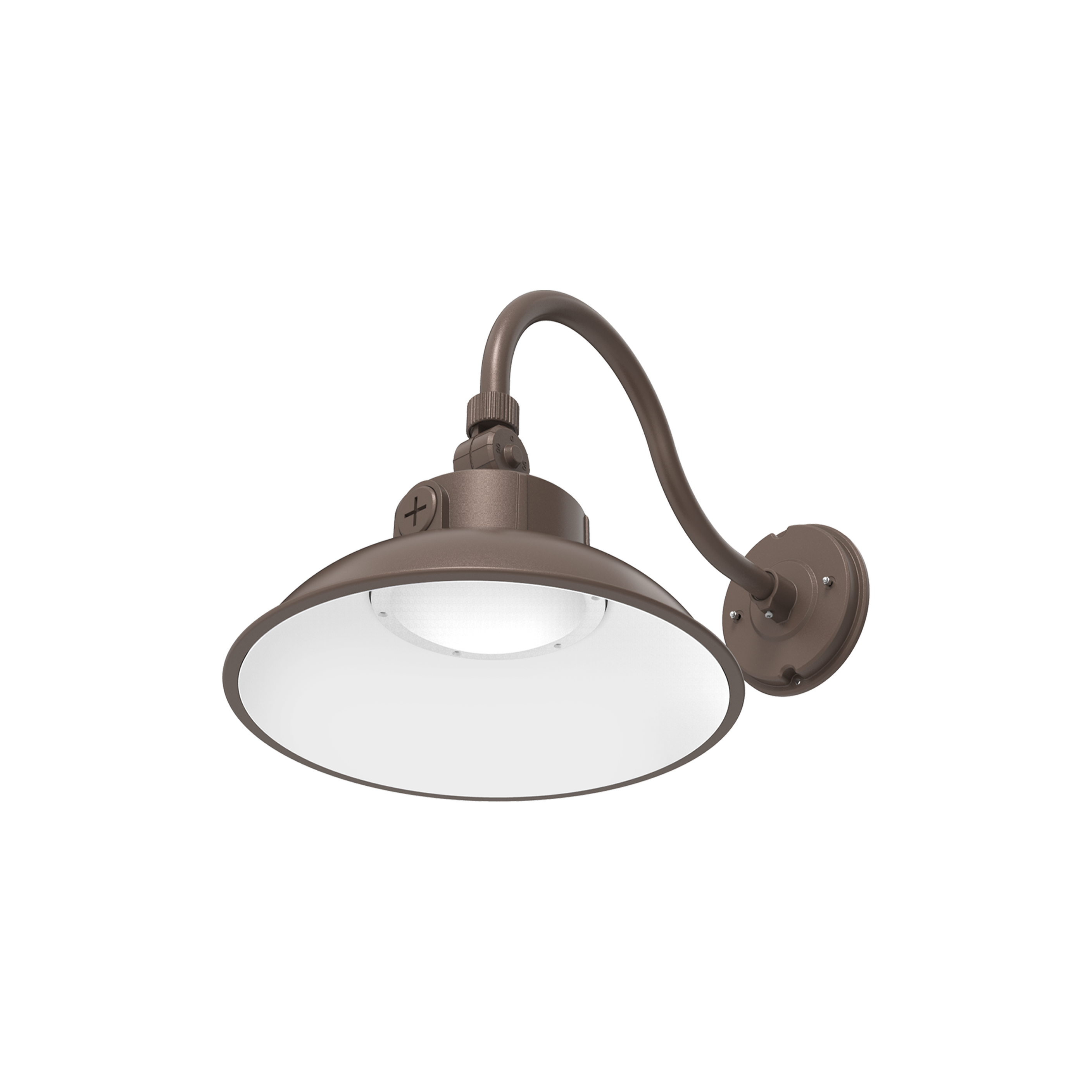 LED Goose Neck Fixture with Photocell for Storefront & Exterior Lighting