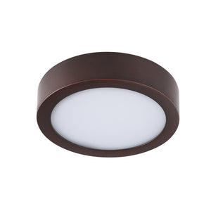 13 Inch 5CCT Color Selectable Surface Mount Panel Light Fixture, Bronze Finish