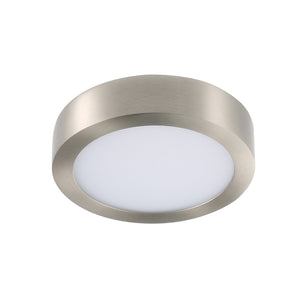 13 Inch 5CCT Color Selectable Surface Mount Panel Light Fixture, Brush Nickel Finish