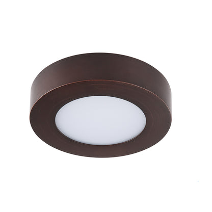 5.5 Inch 5CCT Color Selectable Surface Mount Panel Light Fixture, Bronze Finish