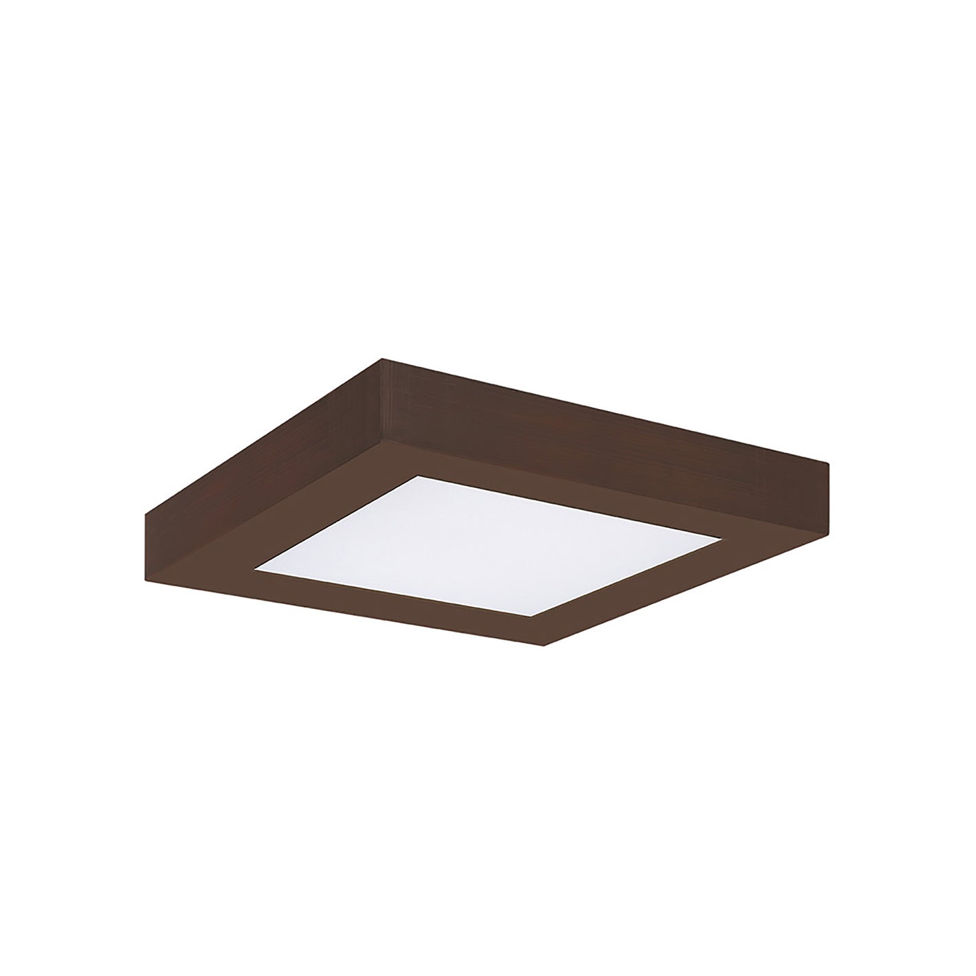 5.5 Inch Square 5CCT Color Selectable Surface Mount Panel Light Fixture, Bronze Finish