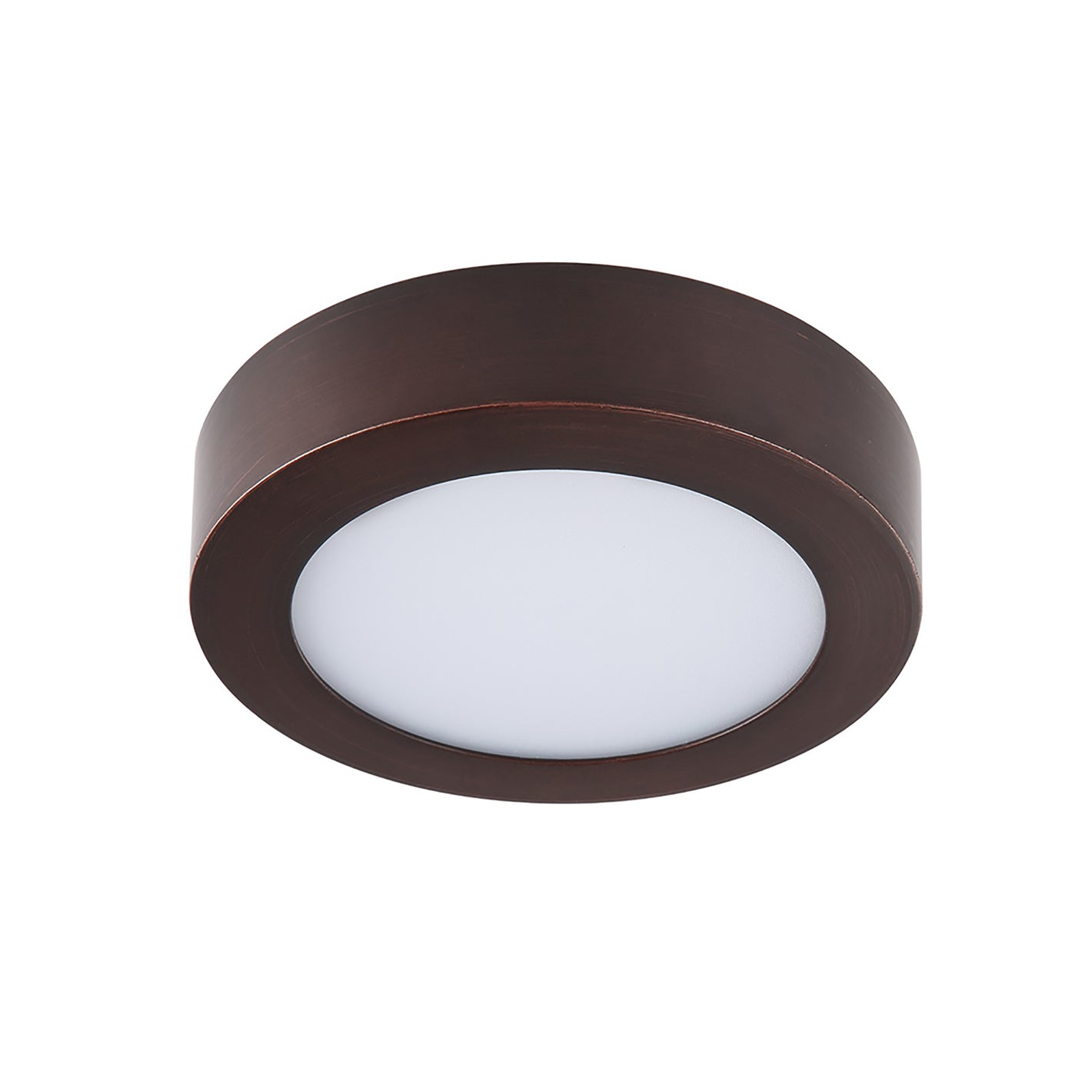 7 Inch 5CCT Color Selectable Surface Mount Panel Light Fixture, Bronze Finish