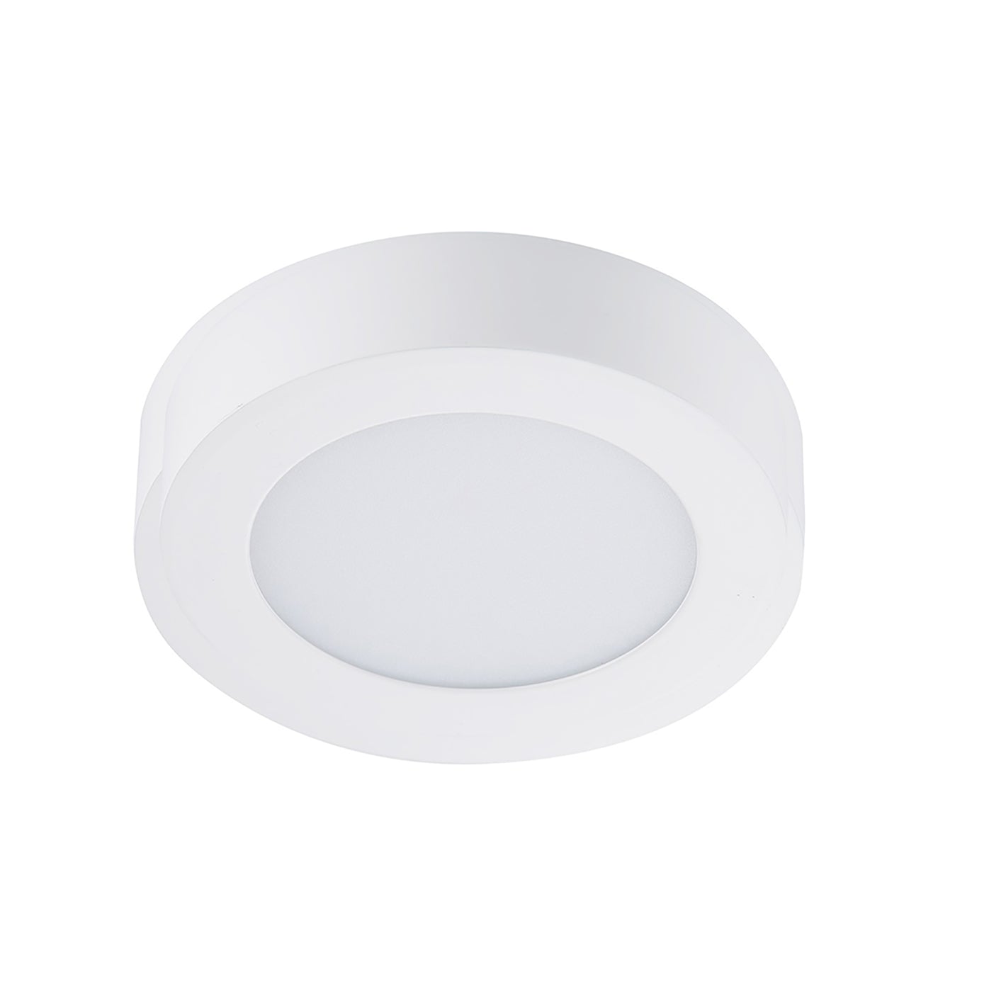 7 Inch 5CCT Color Selectable Surface Mount Panel Light Fixture, White Finish