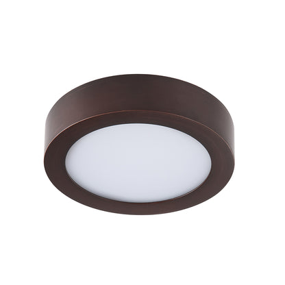 9 Inch 5CCT Color Selectable Surface Mount Panel Light Fixture, Bronze Finish