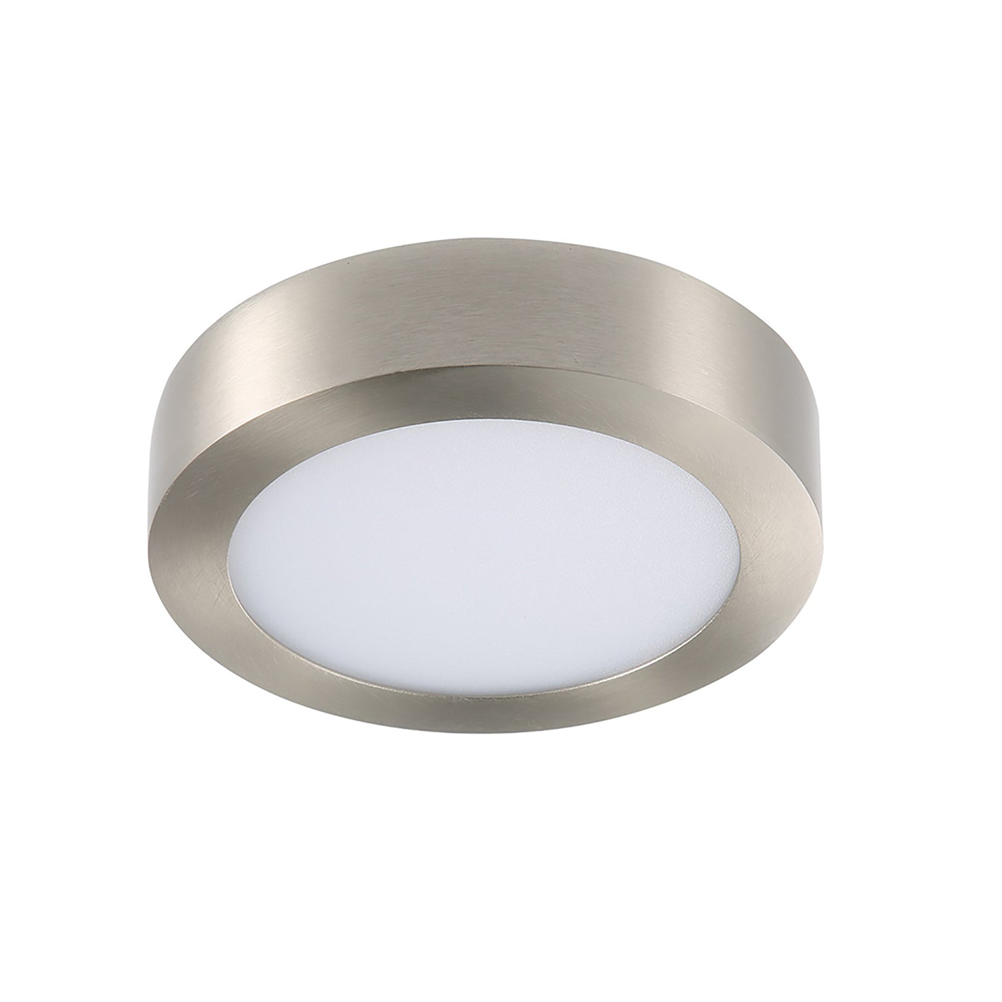 9 Inch 5CCT Color Selectable Surface Mount Panel Light Fixture, Brush Nickel Finish