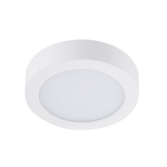 Run Bison 9 Inch 5CCT Color Selectable Surface Mount Panel Light Fixture, White Finish