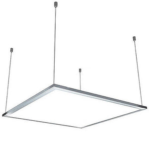 5 ft. Ceiling Suspension Cable Hanging Kit for 2x2, 1x4, and 2x4 LED Panel Light 2 pcs Stainless Steel Adjustable Wire