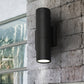 outdoor wall sconce is exposed to the elements
