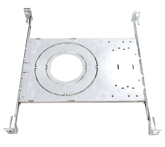 New Construction Mount Plate with Hanger Bar for 3"/4"/6" Canless Recessed Downlight