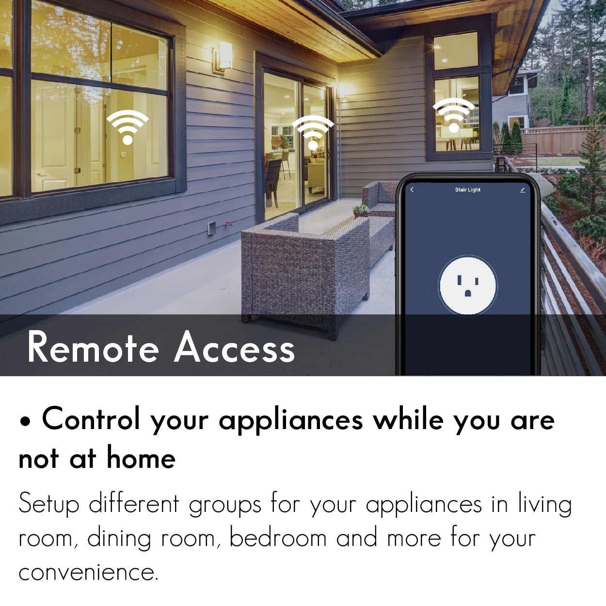 allows homeowners to control appliances, thermostats, lights, and other devices remotely