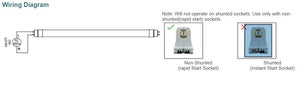 Espen 25PK 4ft High Output Shatterproof Nano Plastic Single End Type B T8 LED Tube 12W-5000K