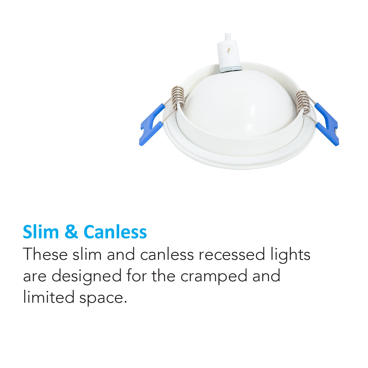 4 Inch Gimbal Spot Float Canless Ultra Slim Downlight