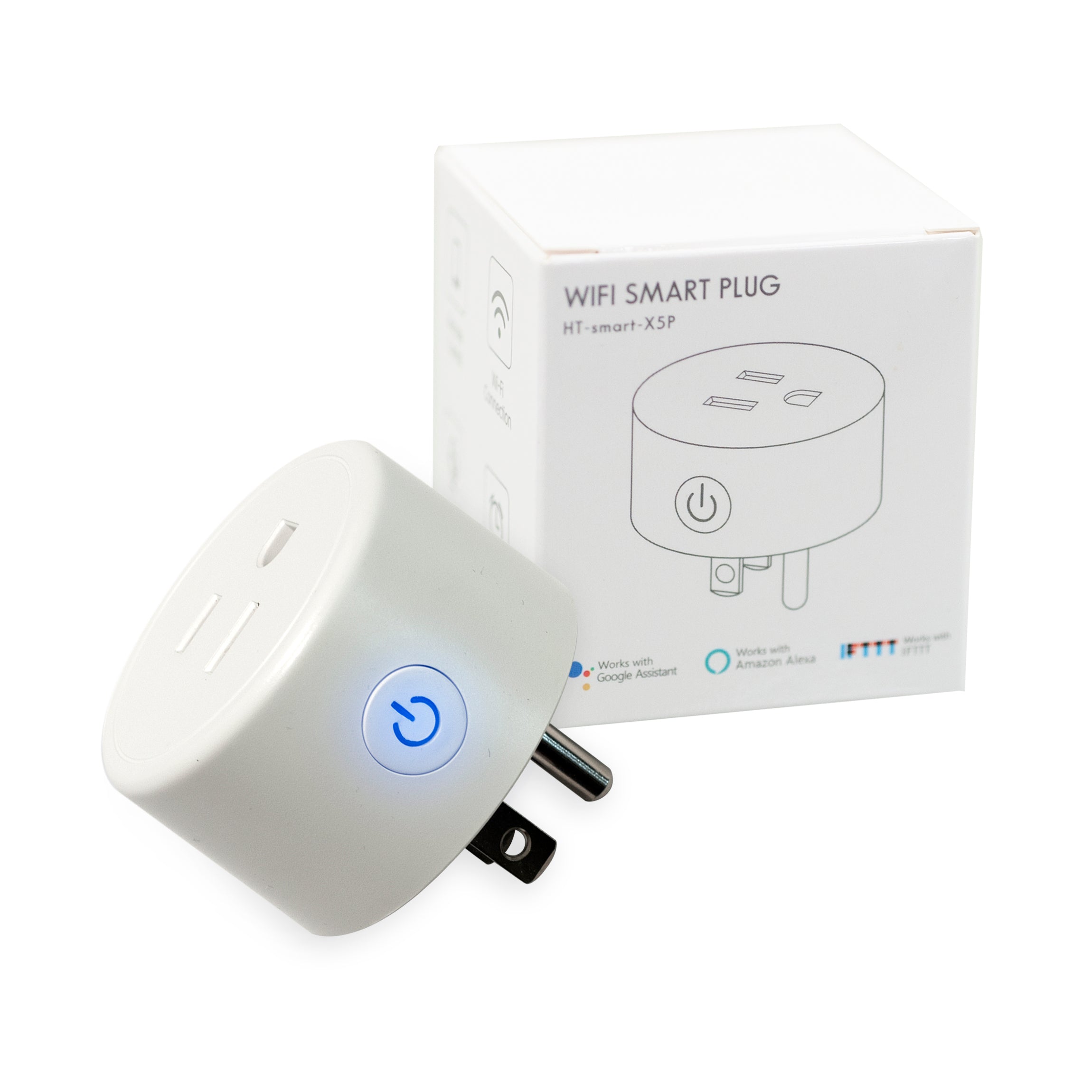 Smart WiFi Dual USB Outlet Plug Timer App Work with Alexa & Google